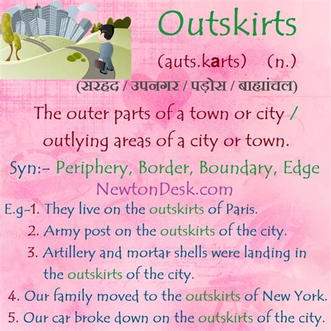out sketch of town meaning|THE OUTSKIRTS .